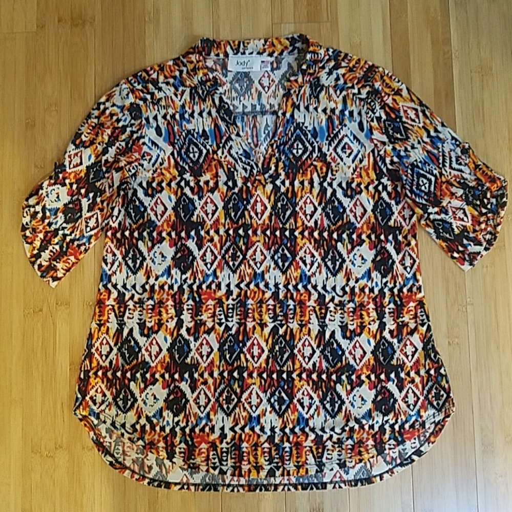 3 for💲10!  Jody California Tribal Top Made in USA